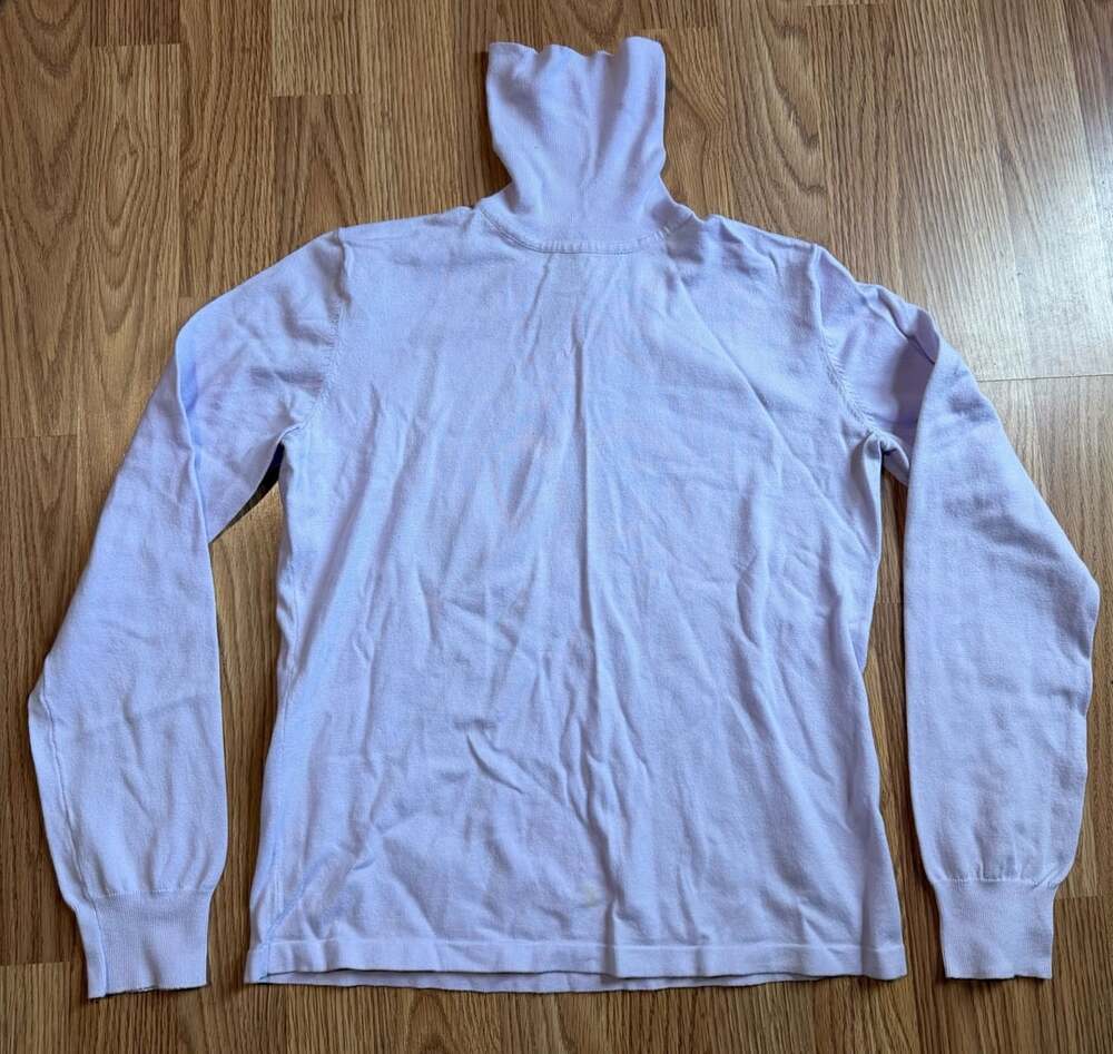 Eddie Bauer Turtleneck Sweater Size M Lilac Cotton Nylon